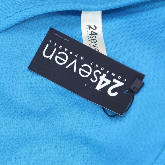 NWT 24seven Comfort Apparel Plus Size Sleeveless Dress P0206187 2X Aqua Blue - Picture 4 of 5